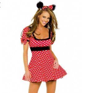 Sexy Red Polka Dots Minnie Mouse Costume